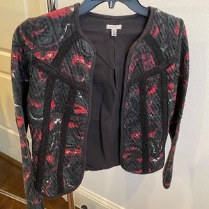 Printed quilted jacket